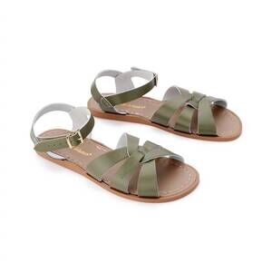 NEW SALT WATER SANDALS women's original leather sandals in olive